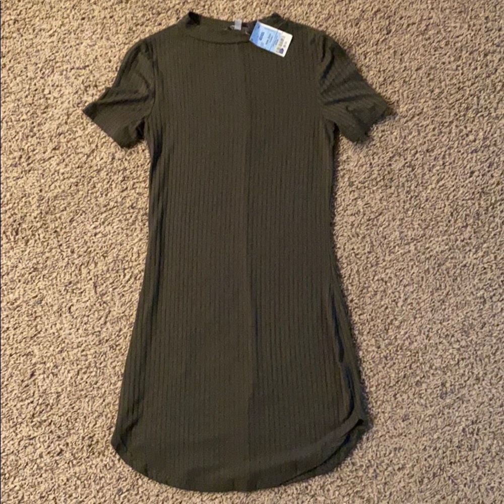 Olive green dress